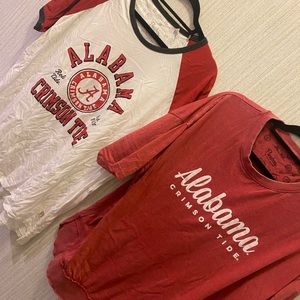 2xl XXL Womens Alabama Crimson Tide University of Alabama Top lot of FOUR shirts